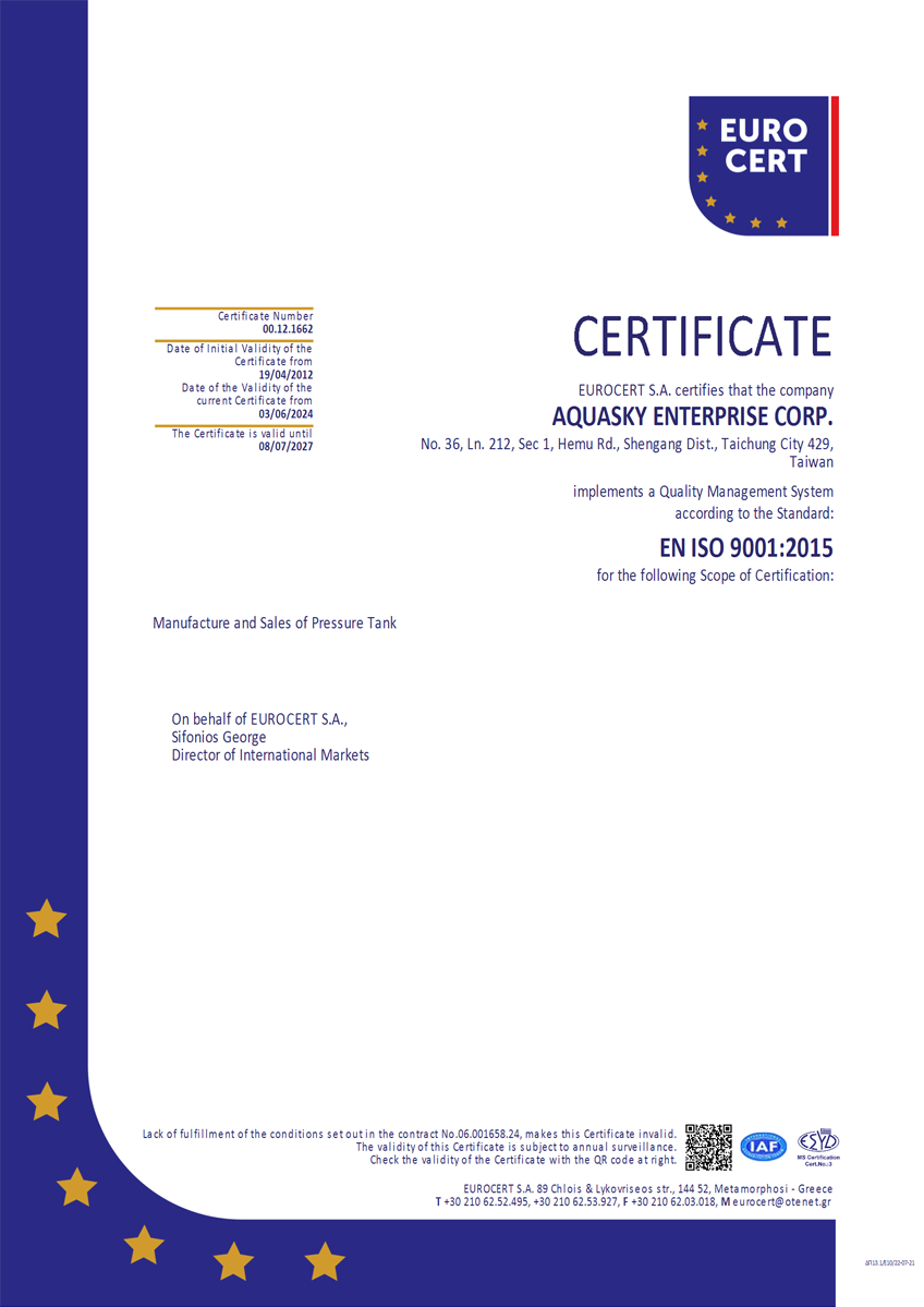 Eurocert ISO 9001 Gestión de la Calidad