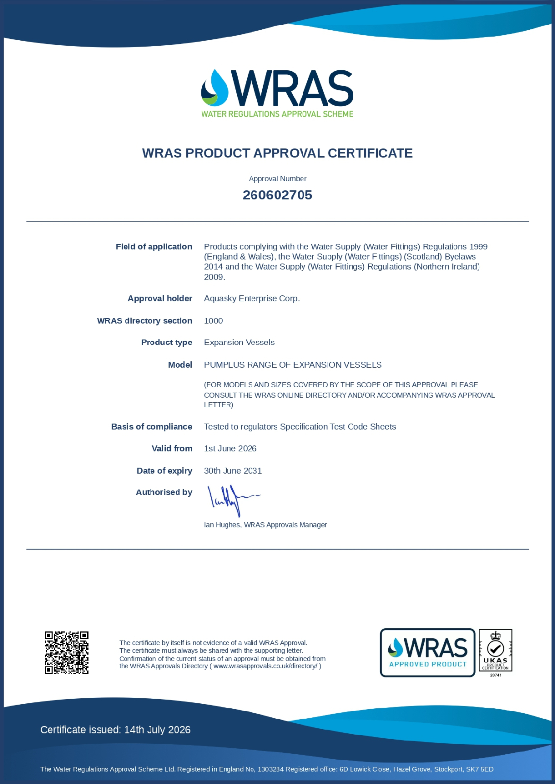 Water Regulations Advisory Scheme